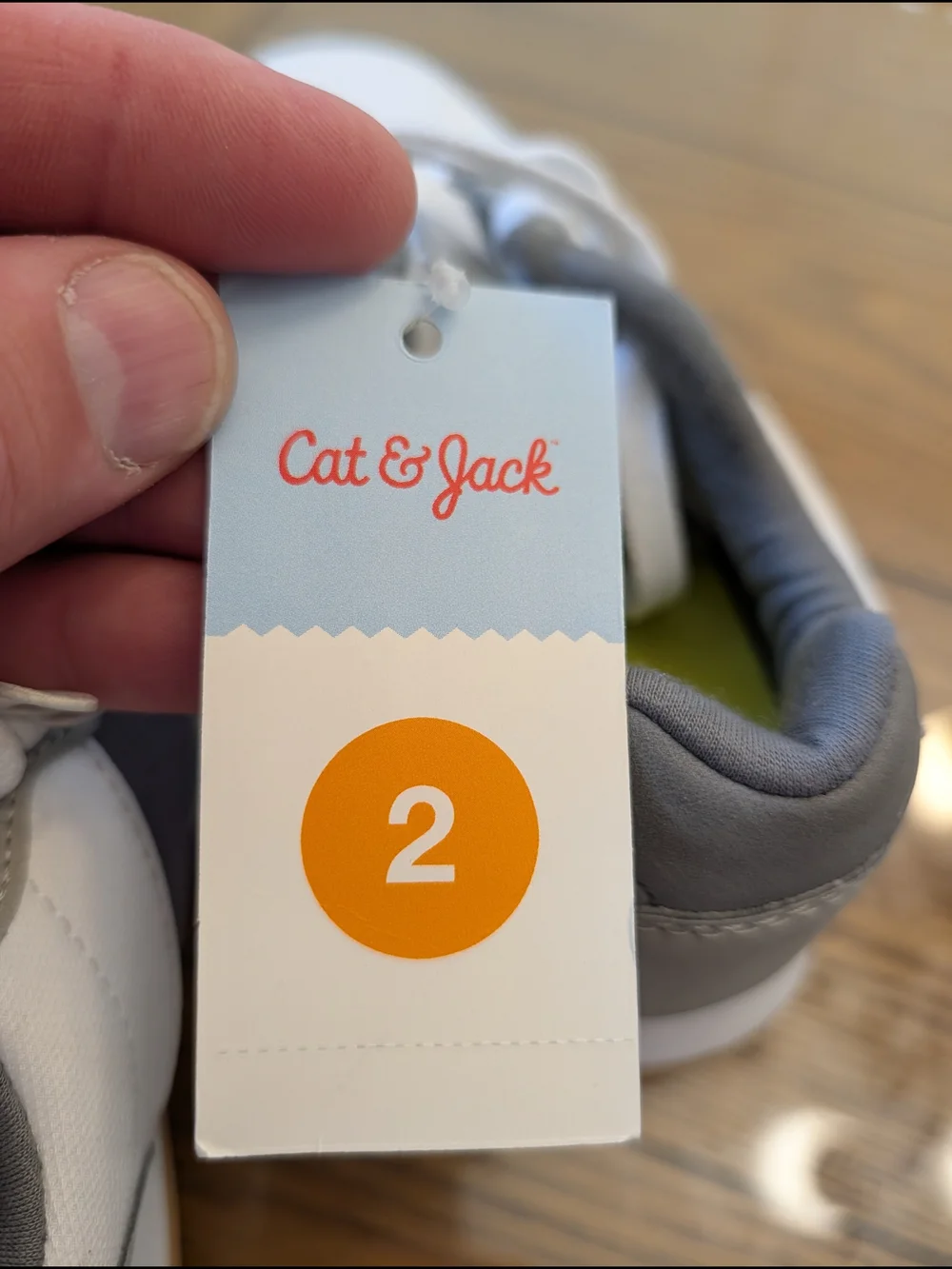 Kids' Brock Jogger Sneakers - Cat & Jack™ Gray Siz 2 NWT